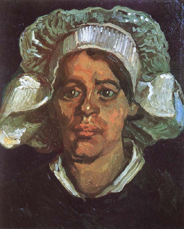 Head of a Peasant Woman with White Cap (nn04), Vincent Van Gogh